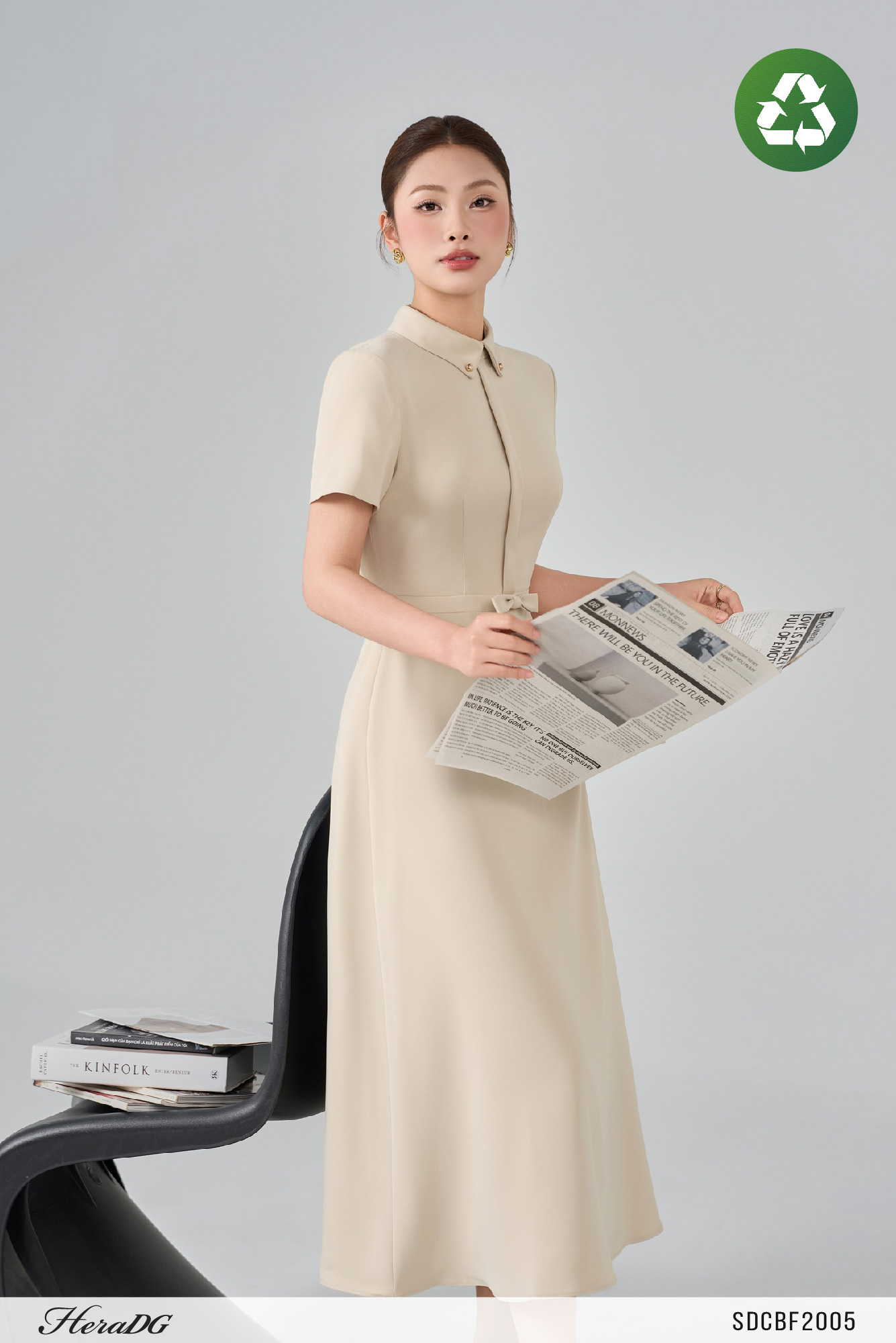 Ảnh của Đầm xoè eo đính nơ